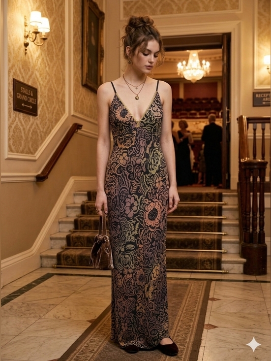 Morgan de Toi Dresses & Skirts - Vintage Morgan De Toi Rose of Sharon Maxi Made In France T42